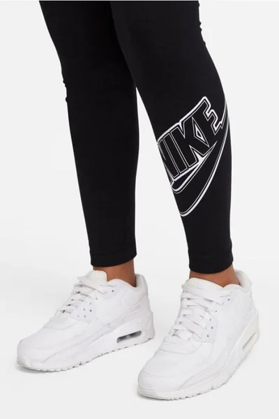 Černé dívčí legíny Nike Sportswear Essential Jr DD6482 010