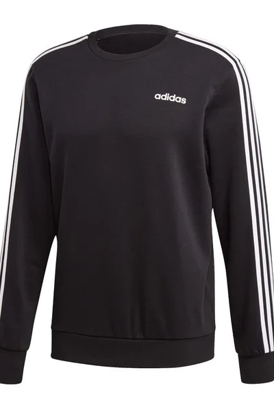 ADIDAS Pánská mikina Essentials s 3 pruhy - černá