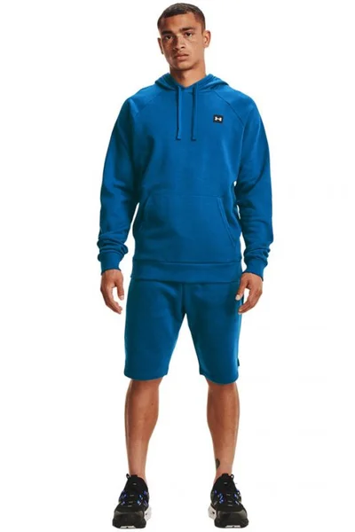 Modrá pánská mikina Under Armour Rival Fleece Hoodie M 1357092 432