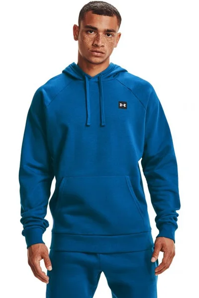 Modrá pánská mikina Under Armour Rival Fleece Hoodie M 1357092 432