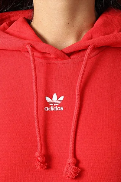 Moderní dámská mikina adidas Originals HOODIE - červená