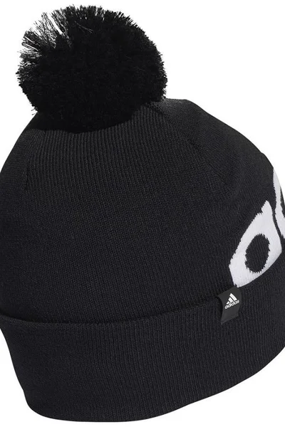 Tepelná kšiltovka adidas s bambulí - unisex - černá