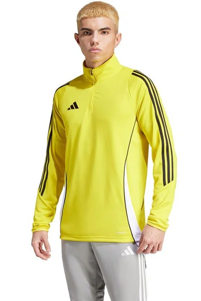 Adidas pánská tréninková mikina Tiro ze žlutého polyesteru