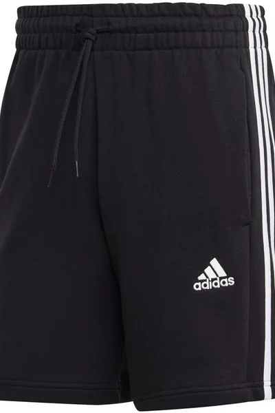 Šortky adidas Essentials French Terry 3-Stripes černé