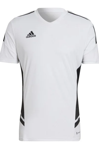 Pánské bílé tričko Aeroready s špičatým výstřihem - Adidas Condivo
