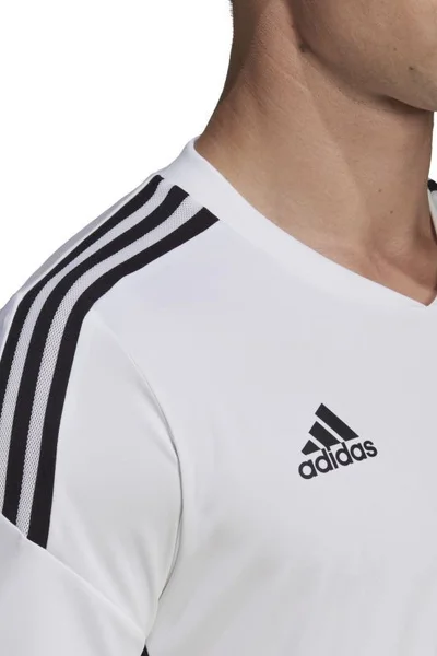 Pánské bílé tričko Aeroready s špičatým výstřihem - Adidas Condivo