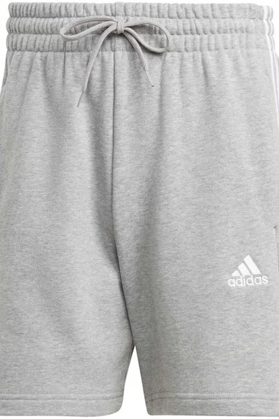 Pánské šortky adidas Essentials French Terry 3-Stripes šedé