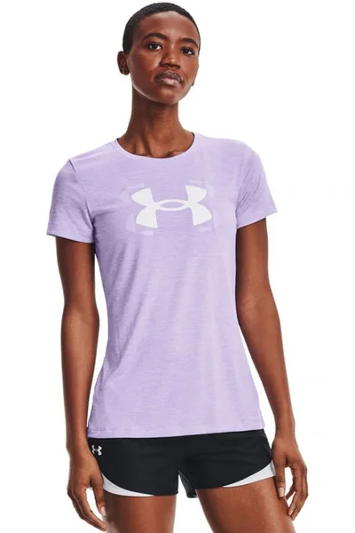 Fialové dámské tričko Under Armour Tech Twist Graphic SSC W 1366125 532