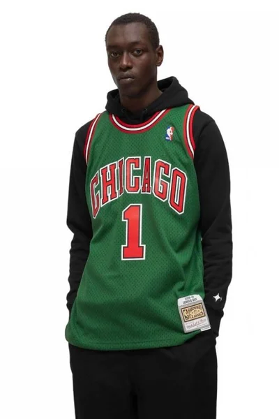 Mitchell & Ness pánské tričko NBA Chicago Bulls Derrick Rose