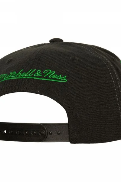 Černá zelená kšiltovka Mitchell & Ness Boston Celtics Snapback