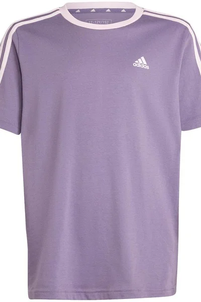 Adidas Dětské Bavlněné Tričko Essentials Loose Fialové