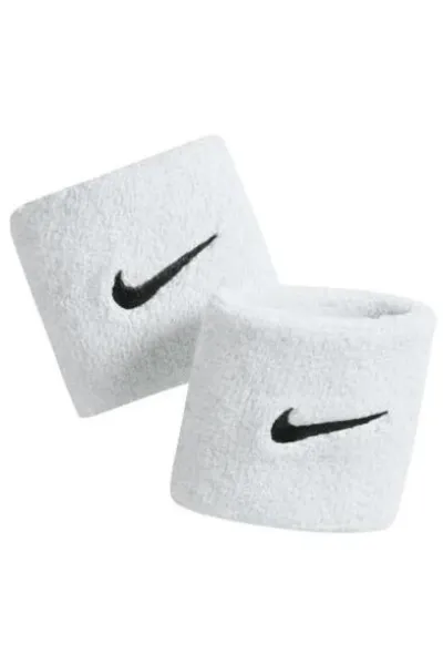 Bílé měkké návleky Nike Swoosh NN04101