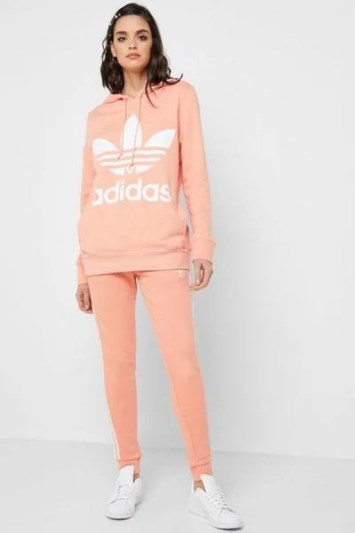 Dámské tepláky Adidas Originals Regular oranžové