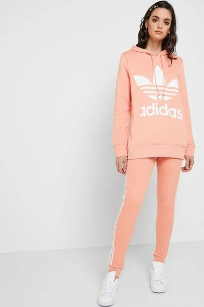 Dámské tepláky Adidas Originals Regular oranžové