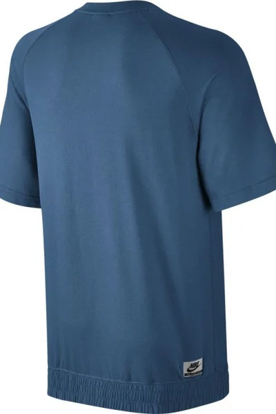 Modré pánské tričko Nike M NK INTL CRW SS M 834306-457-S