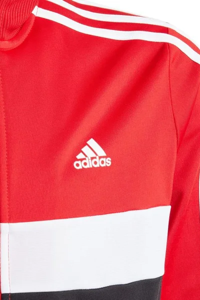 Junior Tepláková Souprava adidas 3 Pruhy Tiberio Červená/Černá