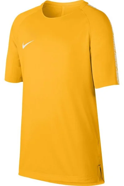 Žluté dětské tričko Nike B BRT Squad Top SS Junior 859877-845