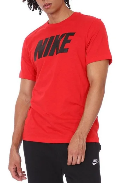 Nike Tričko NSW Tee Icon Block Červené - Dámské