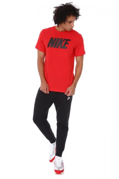 Nike Tričko NSW Tee Icon Block Červené - Dámské