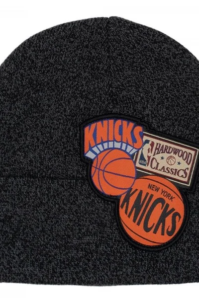 Mitchell & Ness New York Knicks zimní čepice černá melanž