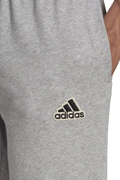 Adidas pánské volné kalhoty s kapsami - šedé