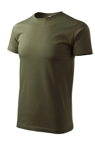 Pánské khaki tričko Adler SoftFit s krátkým rukávem