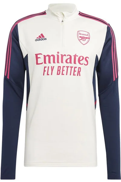 Pánská mikina Arsenal London v barvě ecru-růžová od Adidas