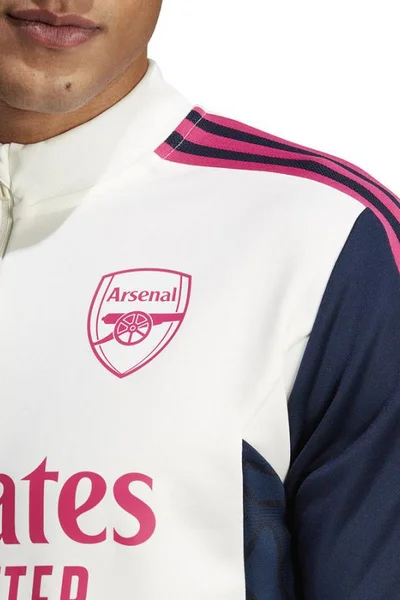 Pánská mikina Arsenal London v barvě ecru-růžová od Adidas