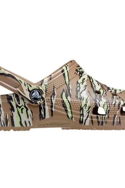 Kamuflované Crocs Classic Printed Camo dřeváky khaki