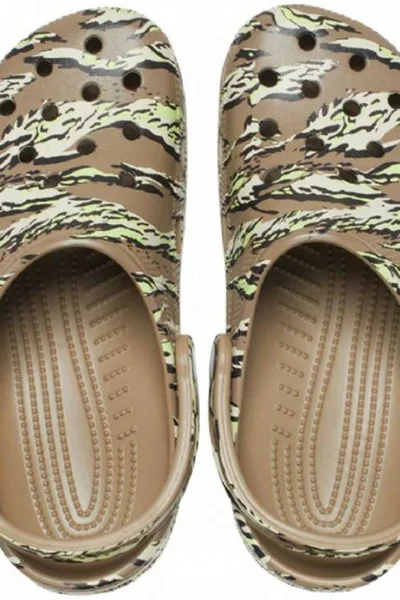 Kamuflované Crocs Classic Printed Camo dřeváky khaki