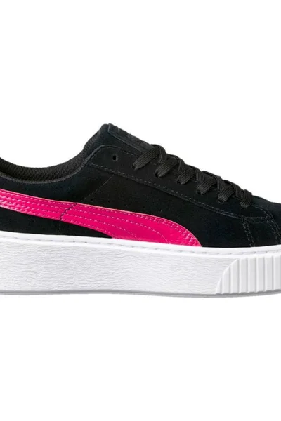 Platformové tenisky Puma Suede pro dívky - černé