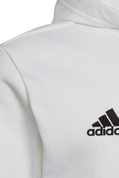 Bílá dětská mikina Adidas Entrada 22 Hoody Jr HG6303