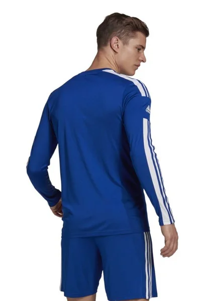 ADIDAS pánské modré tričko s dlouhým rukávem