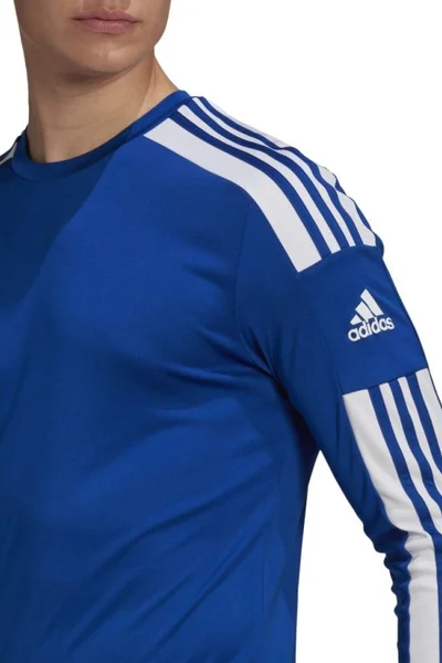 ADIDAS pánské modré tričko s dlouhým rukávem