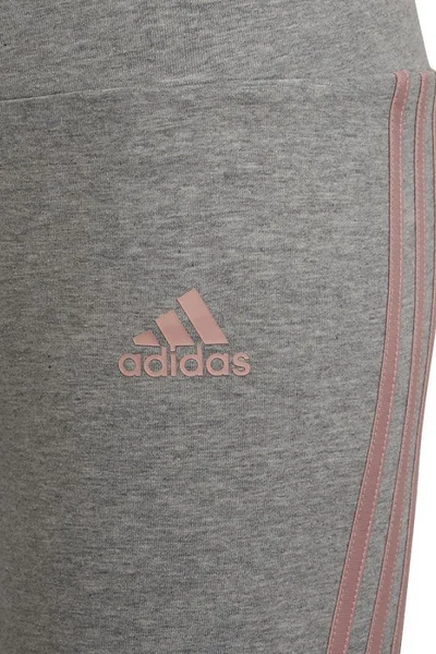 Šedé dívčí legíny Adidas 3S Tight Jr HD4368