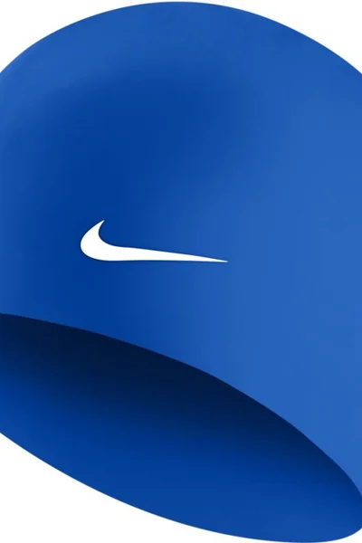 Modrá plavecká čepice Nike Solid pro muže a ženy