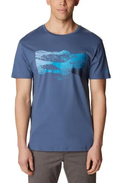 Horolezecké tričko Columbia pro muže s grafickým motivem
