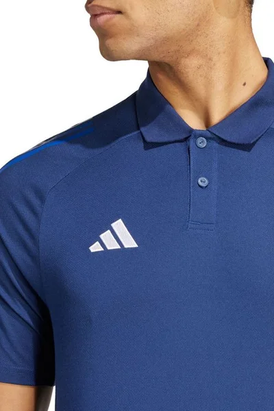 ADIDAS Tiro Competition Polo Pánské Tričko Tm. Modré