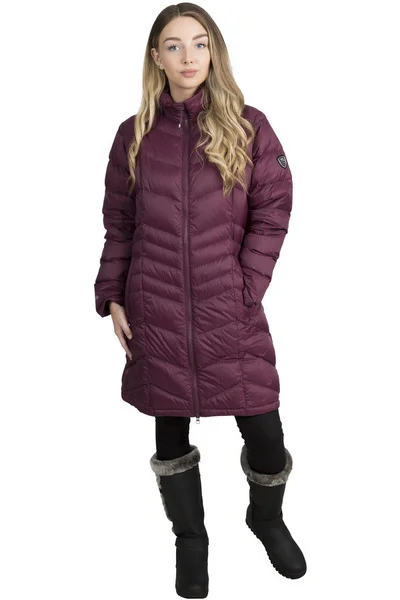 Vínová dámská zimní bunda Trespass FAJKDOTR0001  MICAELA - FEMALE DOWN JACKET FW21