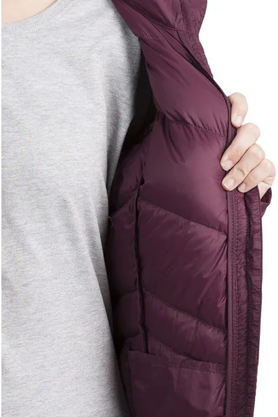 Vínová dámská zimní bunda Trespass FAJKDOTR0001  MICAELA - FEMALE DOWN JACKET FW21