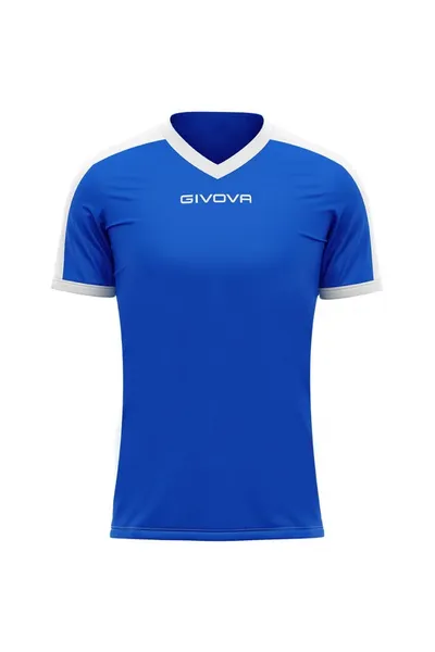 Pánské modro-bílé tričko Givova Revolution Interlock M MAC04 0203