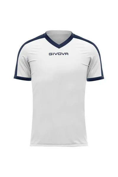Modrobílé pánské tričko Givova Revolution Interlock M MAC04 0304