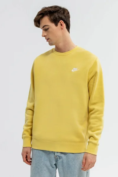 Khaki pánská mikina Nike s logem