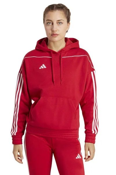 Adidas dámská sportovní mikina s kapucí Hoody W červená