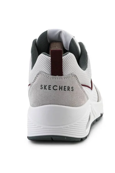 Skechers Uno-Retro One pánská sportovní obuv bílo-šedá