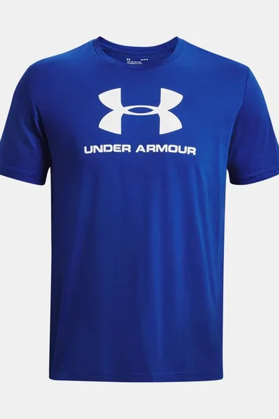 Under Armour Triko Charged Cotton Loose Fit - modré