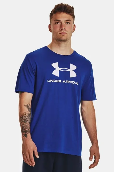 Under Armour Triko Charged Cotton Loose Fit - modré