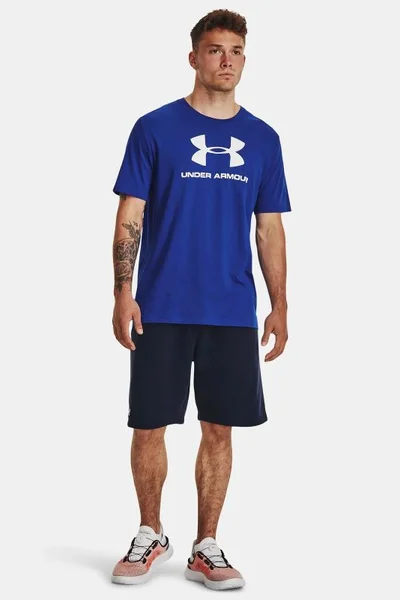 Under Armour Triko Charged Cotton Loose Fit - modré