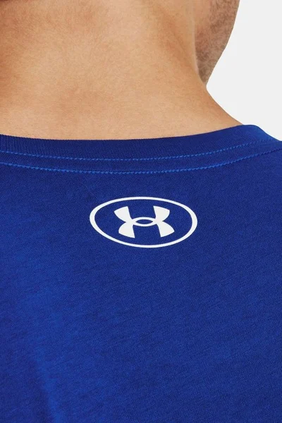 Under Armour Triko Charged Cotton Loose Fit - modré