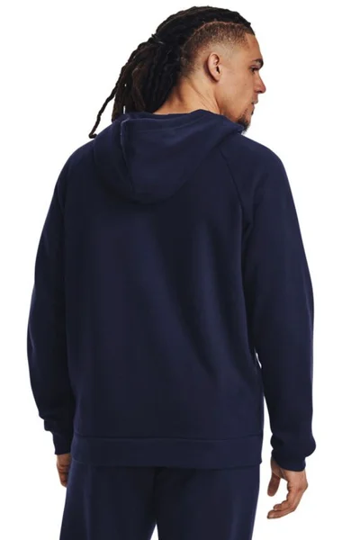 Under Armour Pánská Mikina Rival Fleece FZ Hoodie Navy Blue